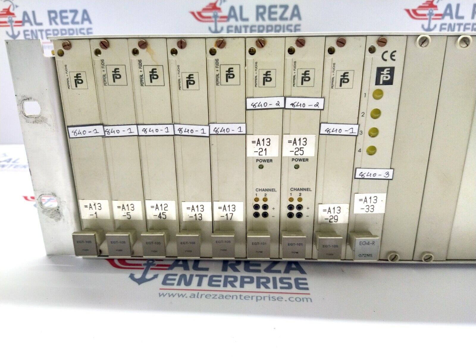 PEPPERL + FUCHS EG4-R EGT-105 EGT-101 SWITCH AMPLIFIER DUAL CHANNEL TRANSFORMER 