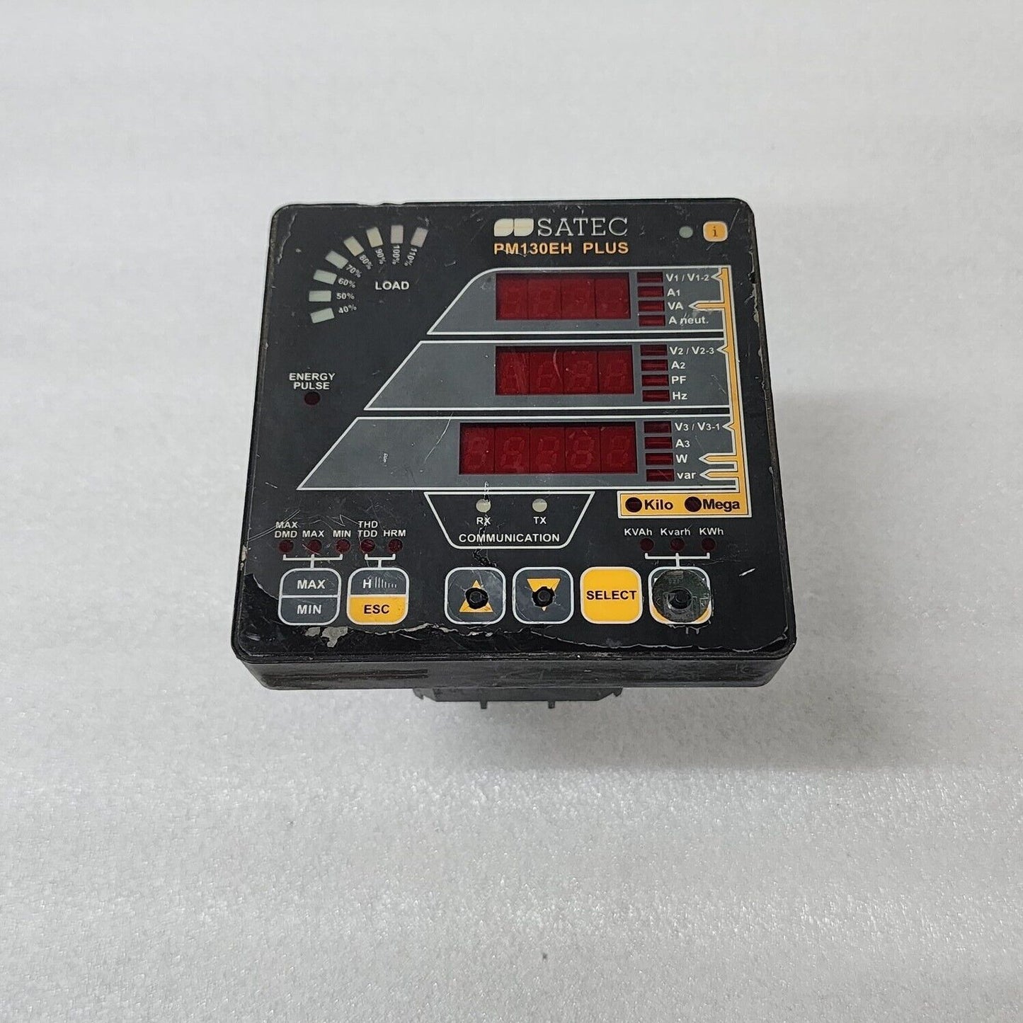 SATEC PM130EH PLUS POWER MONITOR KWH METER