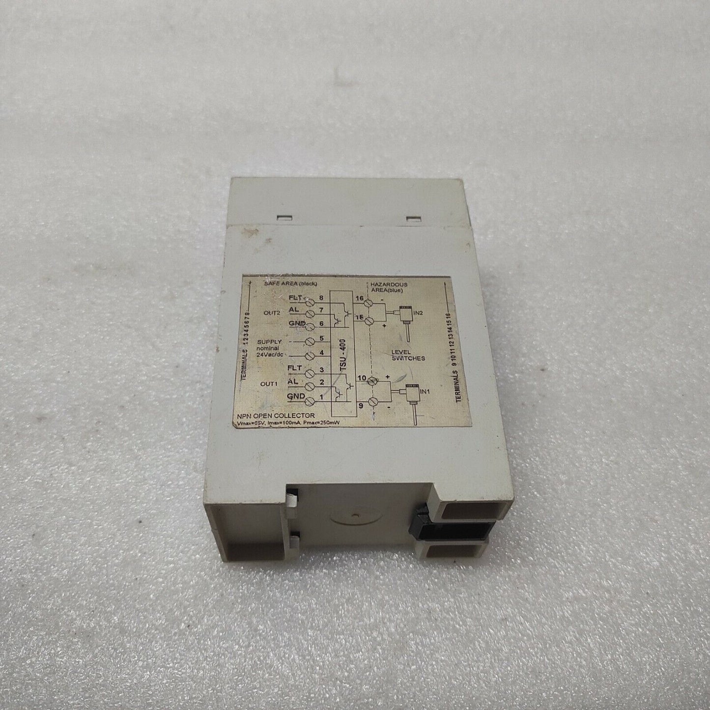VALCOM TSU400 2-CH SAFETY BARRIER TSU400FM-N-DIN-1 24VAC/DC