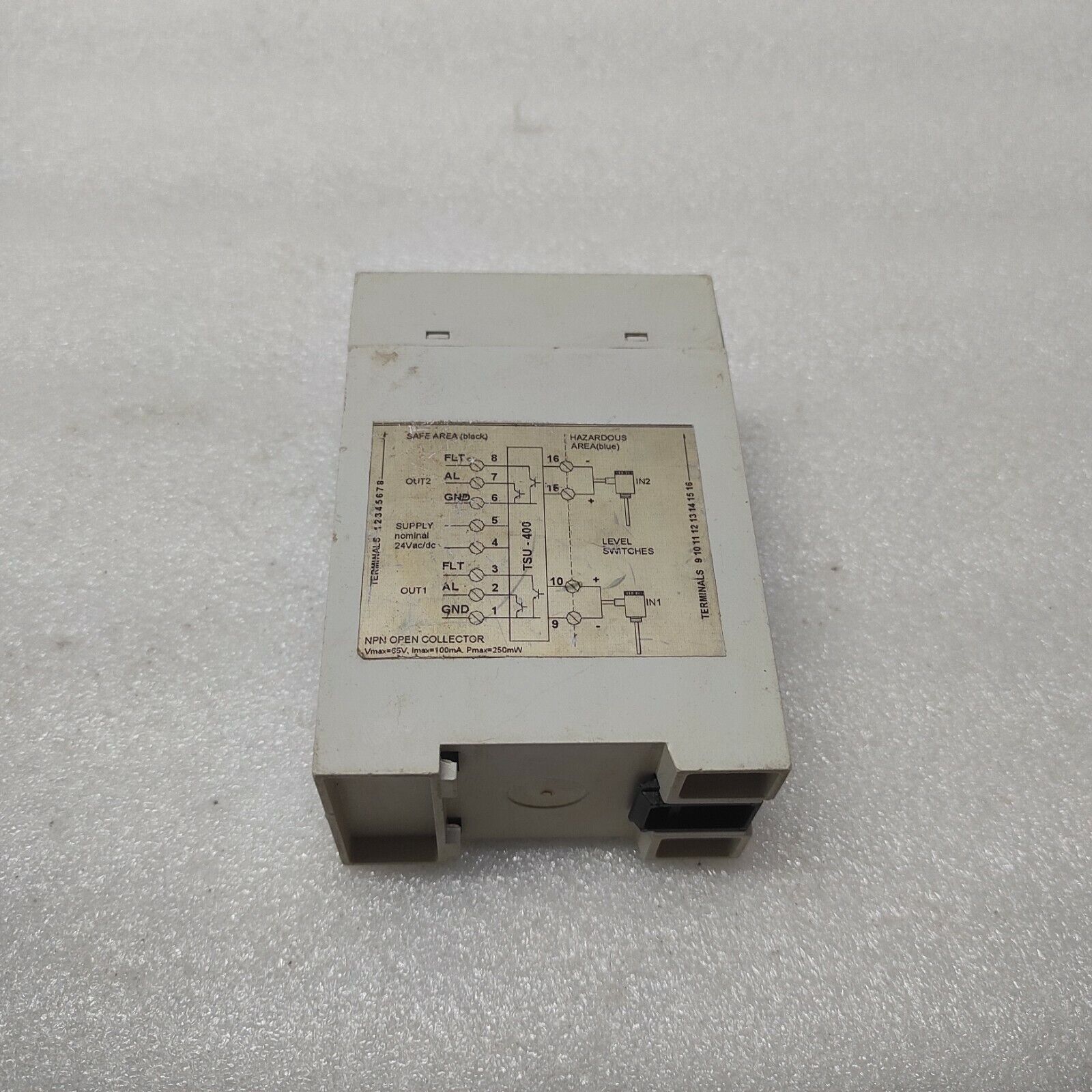 VALCOM TSU400 2-CH SAFETY BARRIER TSU400FM-N-DIN-1 24VAC/DC