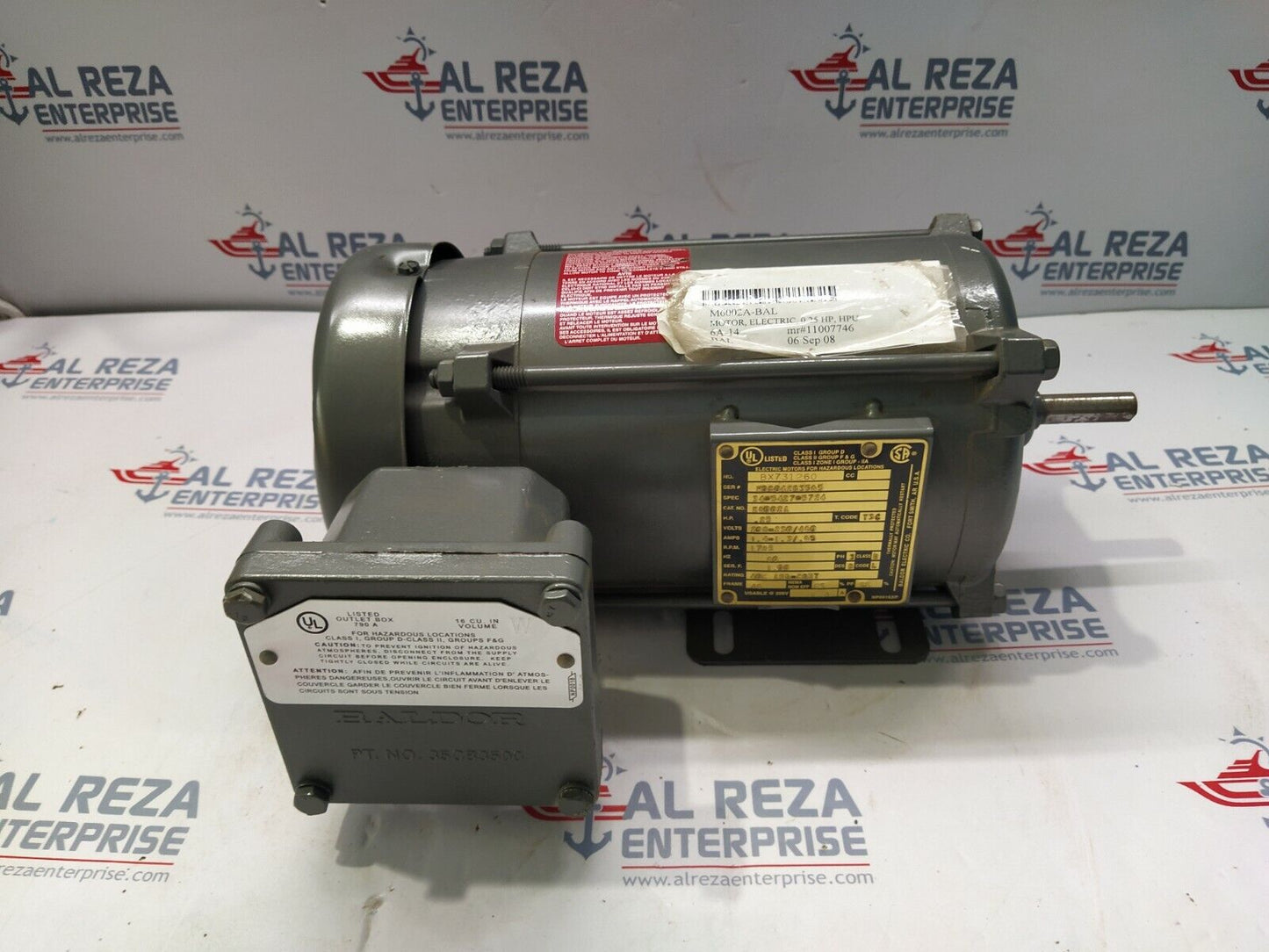 BALDOR ELECTRIC M602A-BAL ELECTRIC MOTOR 34-5427-5724 M6002A 0.25 HP