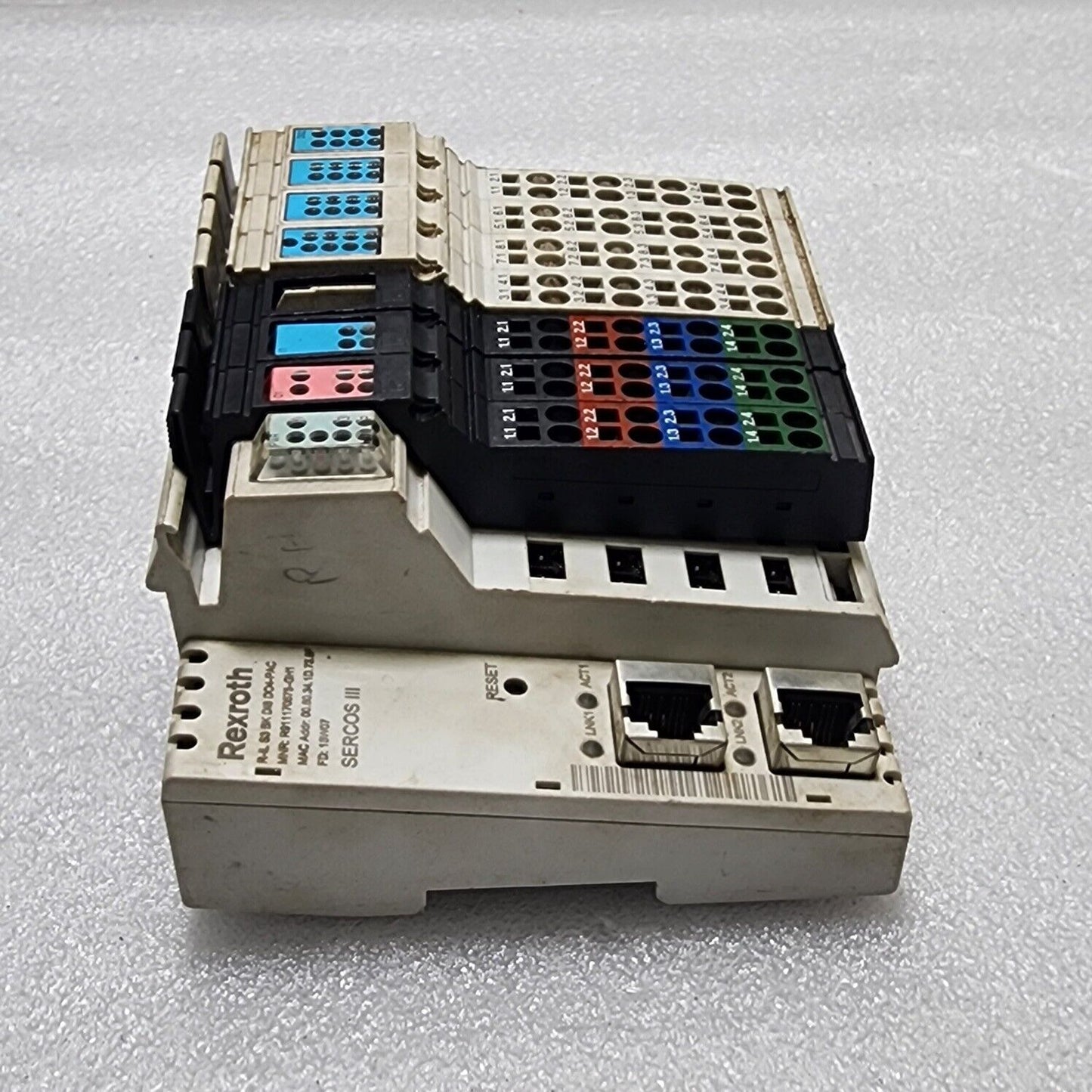 REXROTH SERCOS 3 R-IL S3 BK DI8 DO4-PAC INTERFACE MODULE R911170875-GH1