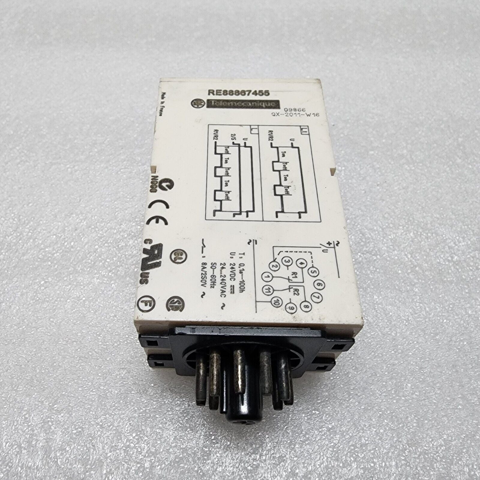 RE88867455 UNIVERSAL PLUG IN TIMING RELAY 24VDC/24-240VAC