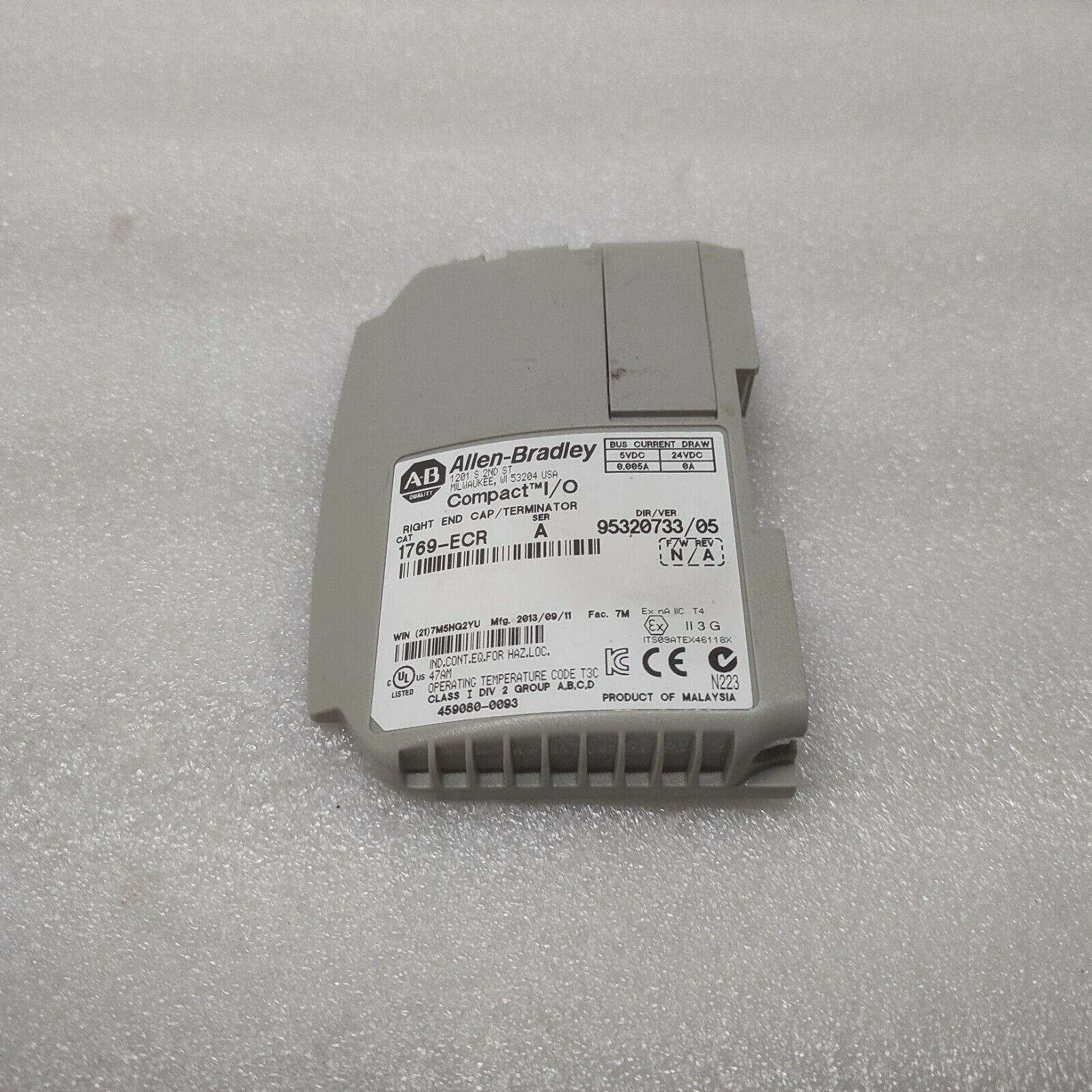 ALLEN BRADLEY CAT 1769-ECR COMPACT I/O MODULE