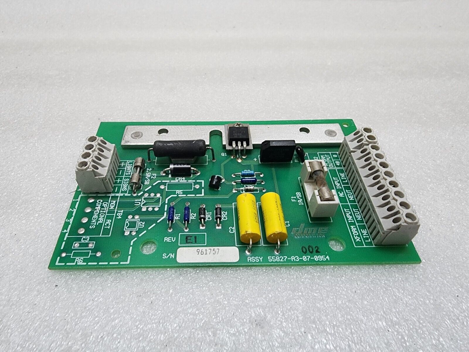 DME CORPORATION 55827-A3-07-0954 PCB 961757