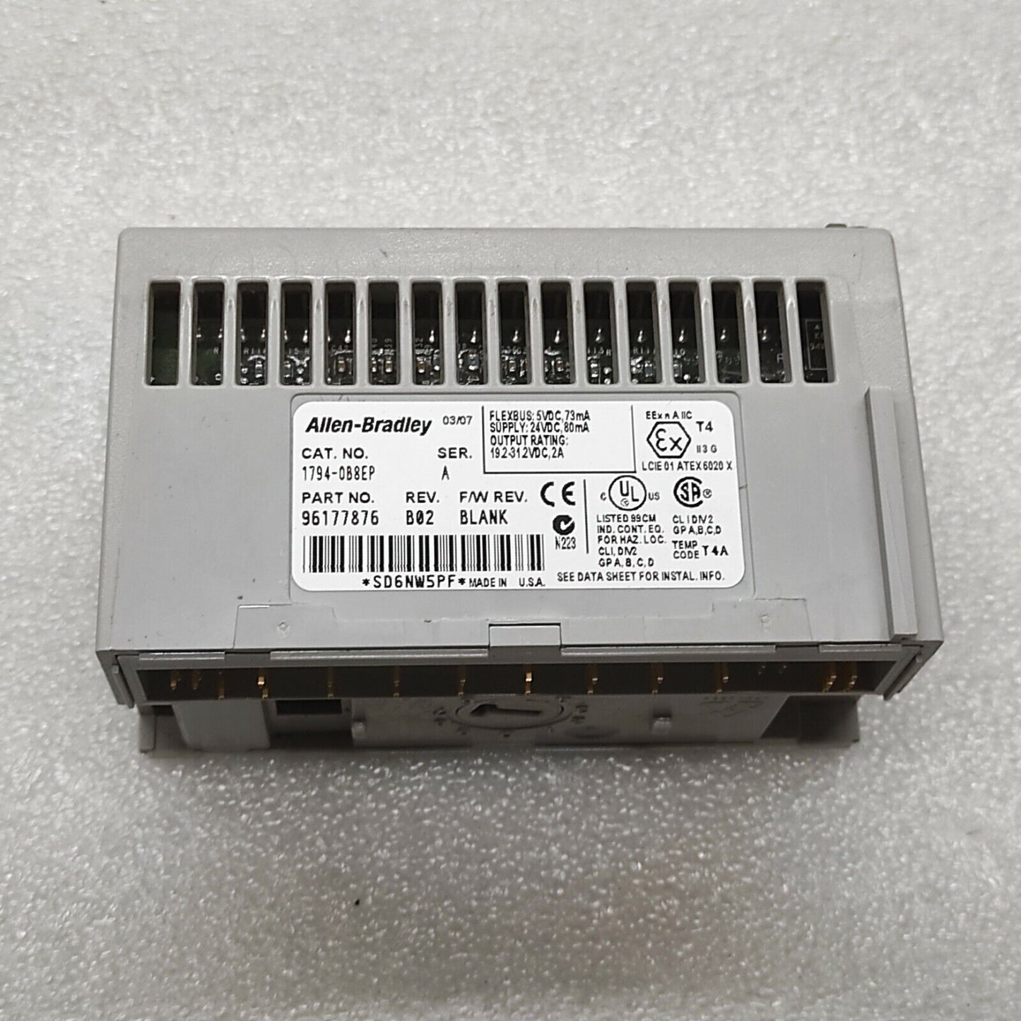 ALLEN BRADLEY CAT 1794-OB8EP SERIES A 96177876