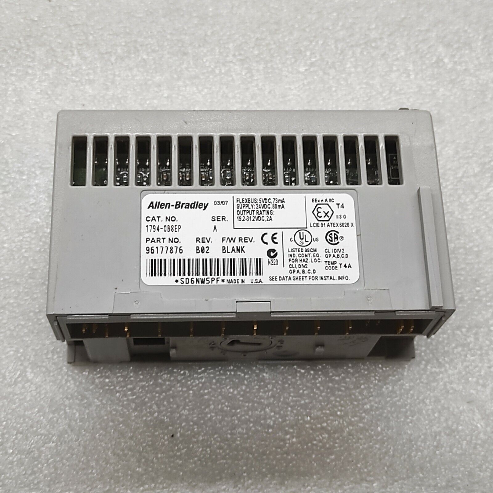 ALLEN BRADLEY CAT 1794-OB8EP SERIES A 96177876