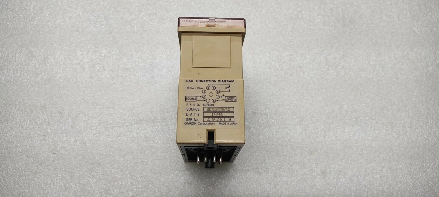 OMRON SAO-S2N CURRENT SENSOR 200-240VAC
