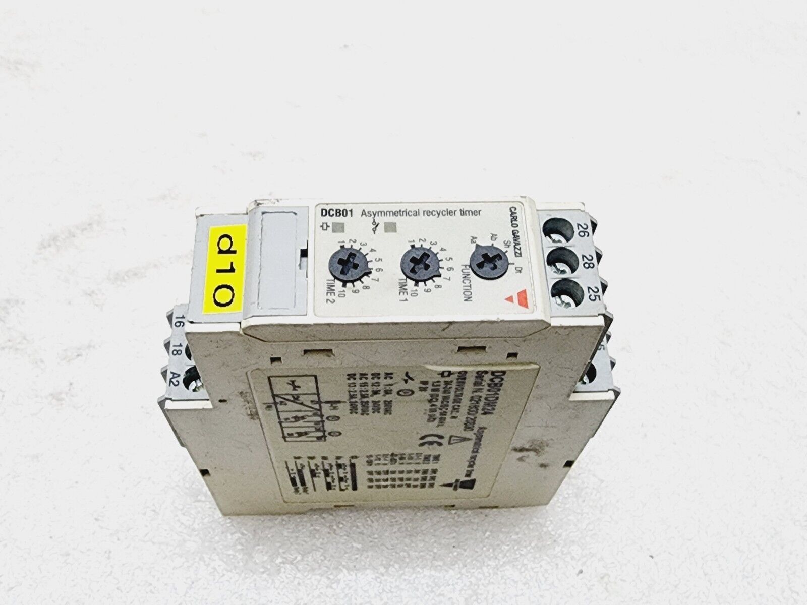 CARLO GAVAZZI DCB01DM24 ASYMMETRICAL RECYCLER TIMER 24-240VAC/DC