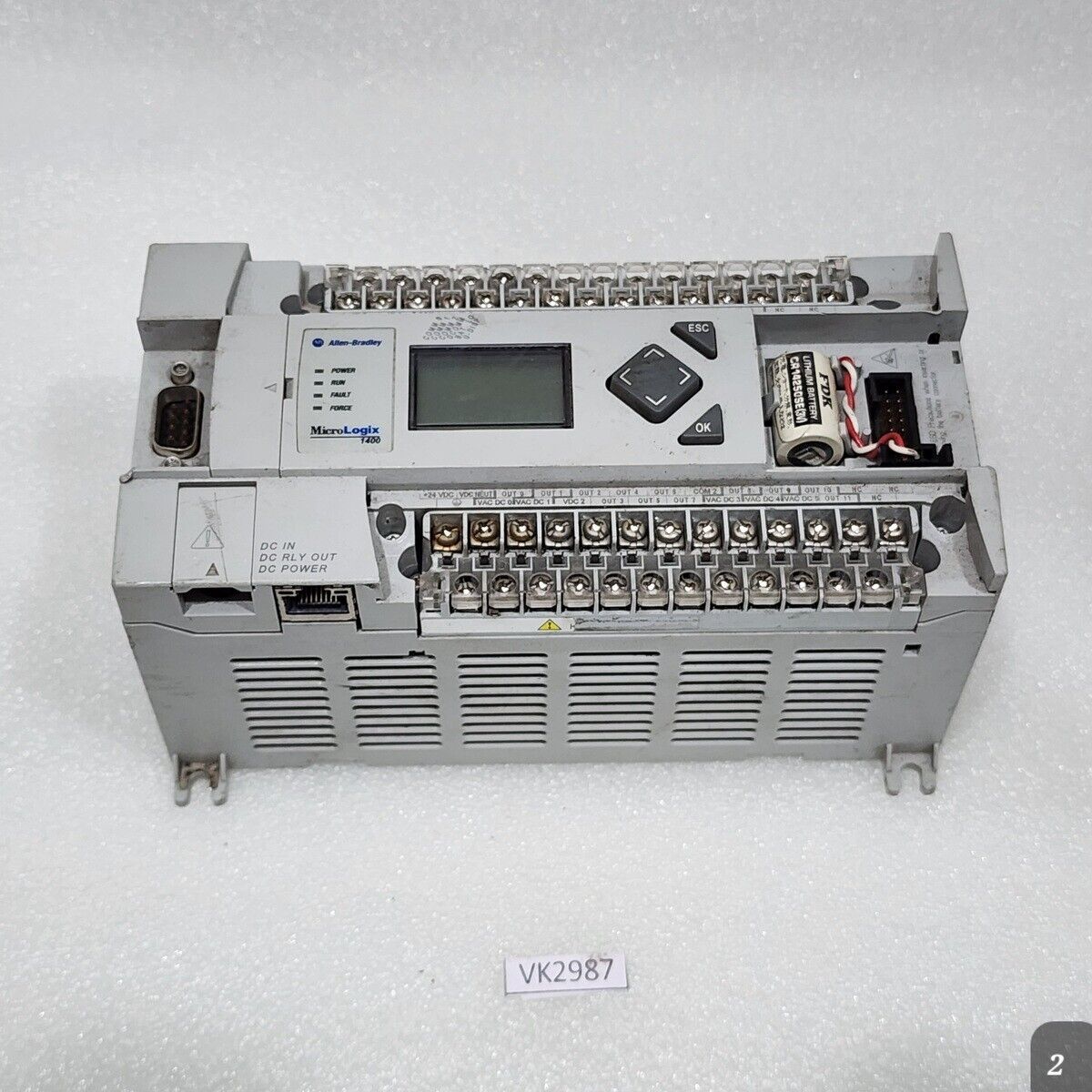 ALLEN BRADLEY CAT 1766-L32BXB SER C MICROLOGIX 1400 32 POINT CONTROLLER 381009