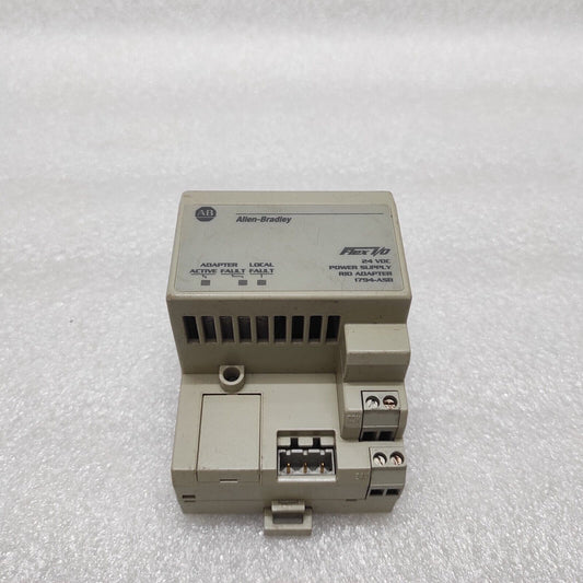 ALLEN BRADLEY CAT 1794-ASB FLEX I/O ADAPTER MODULE 96222271 FOR PARTS FAULTY