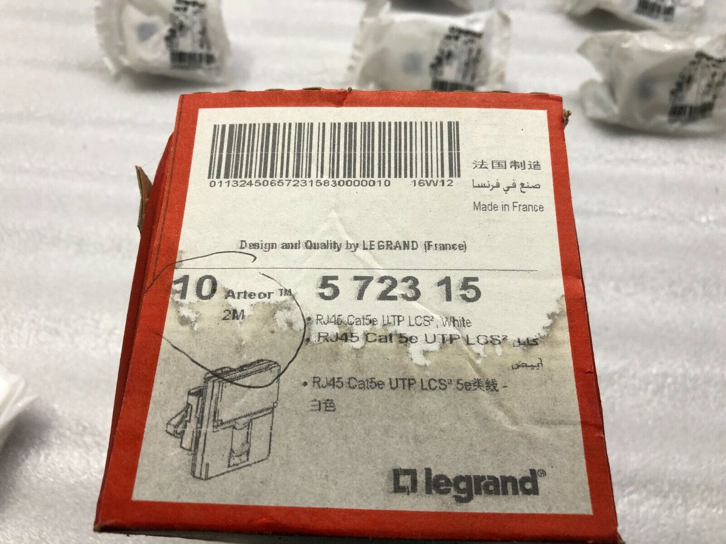 LEGRAND 5 723 15 RJ45 SOCKET LOT OF 6 UNIT