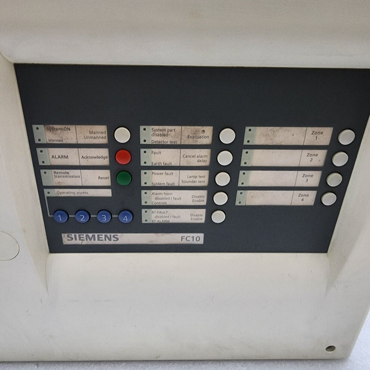 SIEMENS FC10 FIRE DETECTION CONTROL UNIT FC1004-A