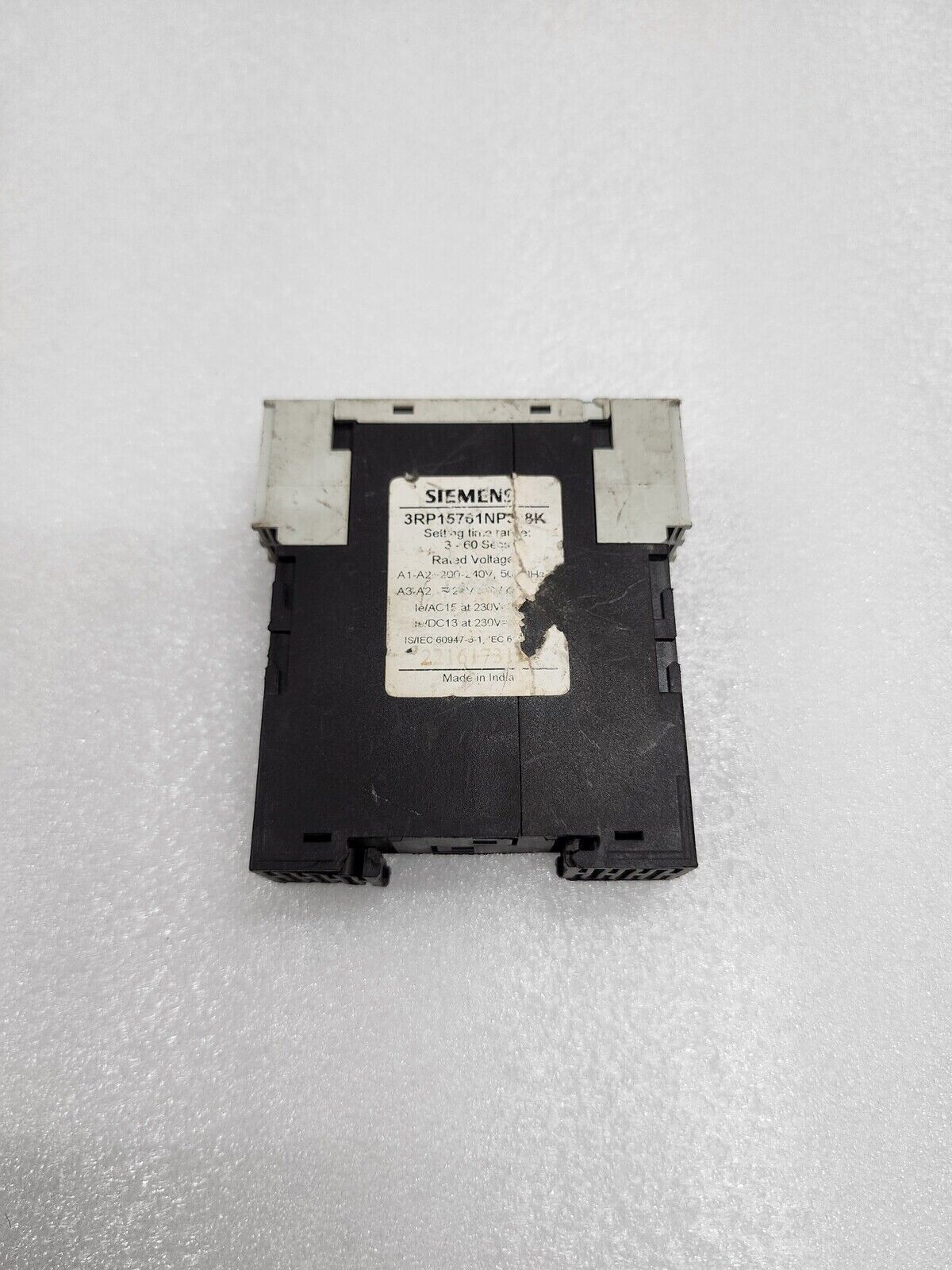 SIEMENS 3RP1576-1NP30 STAR DELTA TIMER 3-60S