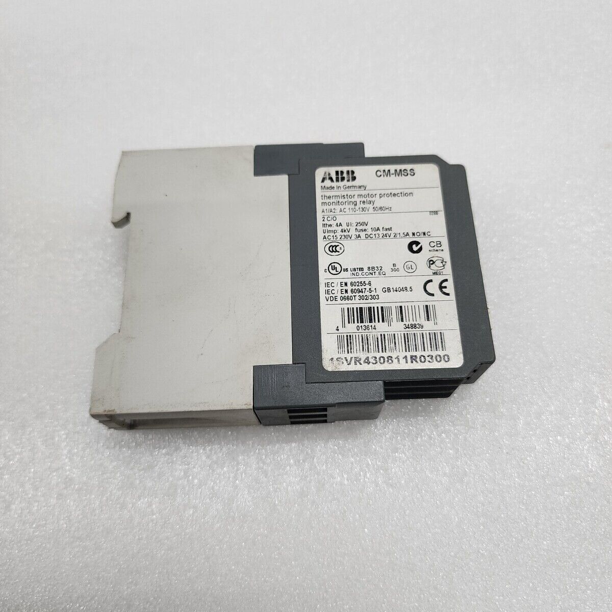 ABB CM-MSS THEMRISTOR RELAY 1SVR430811R0300 110-130V