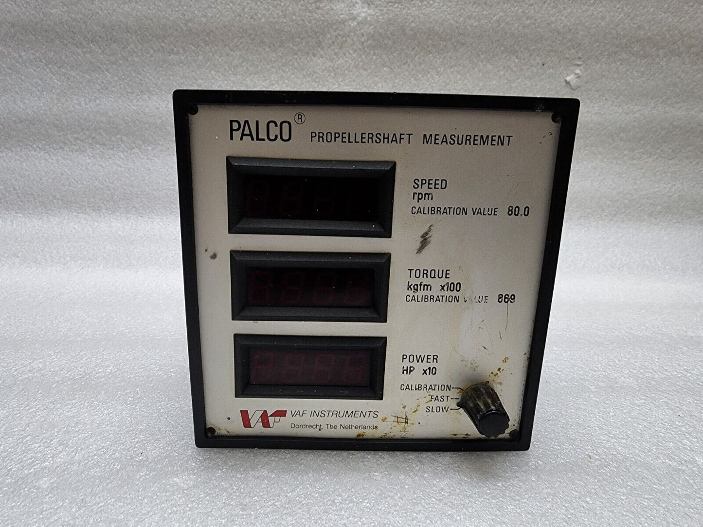 VAF INSTRUMENT PALCO PROPELLERSHAFT MEASUREMENT