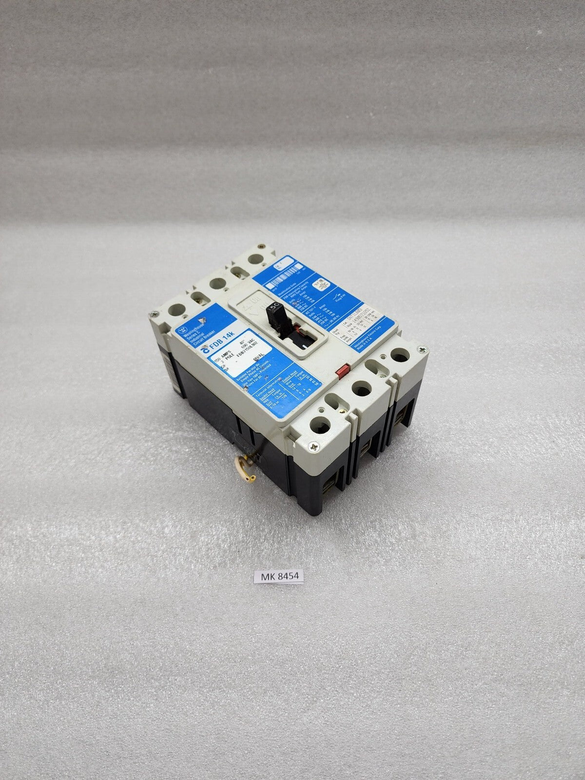 WESTINGHOUSE FDB 14K 3-POLE CIRCUIT BREAKER 150A FDB3150LS02