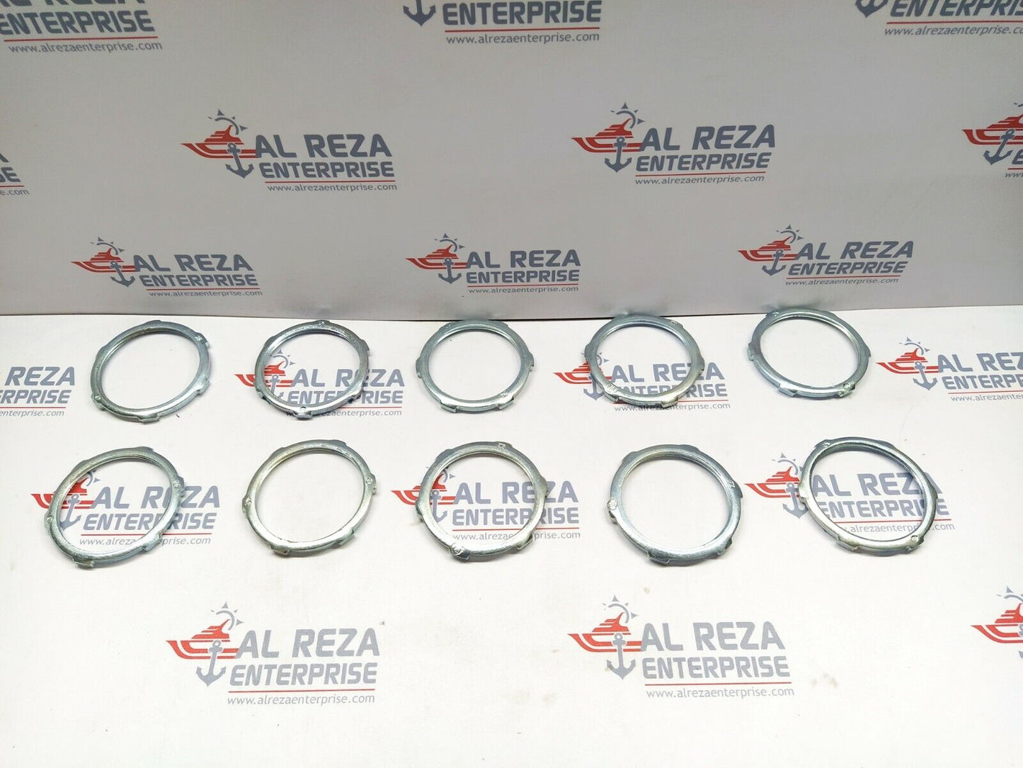 APPLETON EGS BL-250 2.5" MALL IRON LOCKNUTS 5 SET CONTAINS 50 LOCK NUTS