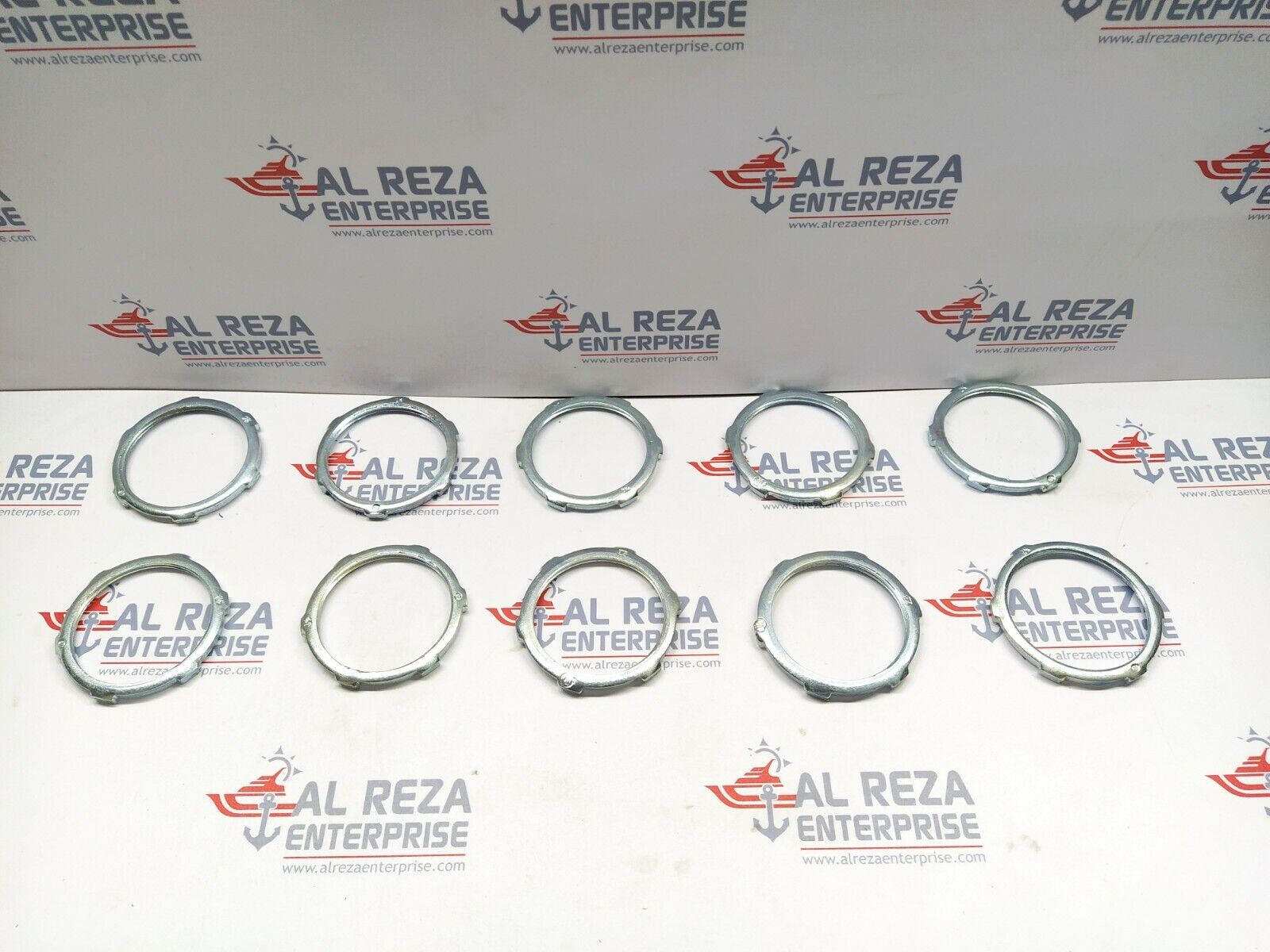 APPLETON EGS BL-250 2.5" MALL IRON LOCKNUTS 5 SET CONTAINS 50 LOCK NUTS