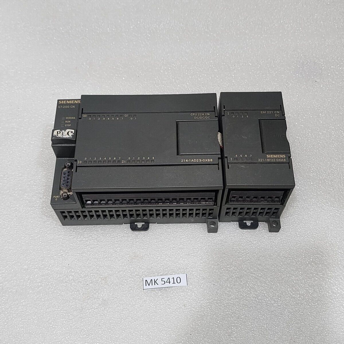 SIEMENS 6ES7 214-1AD23-0XB8 CPU UNIT 224 CN 6ES7 221-1BF22-0XA8 DIGITAL INPUT EM