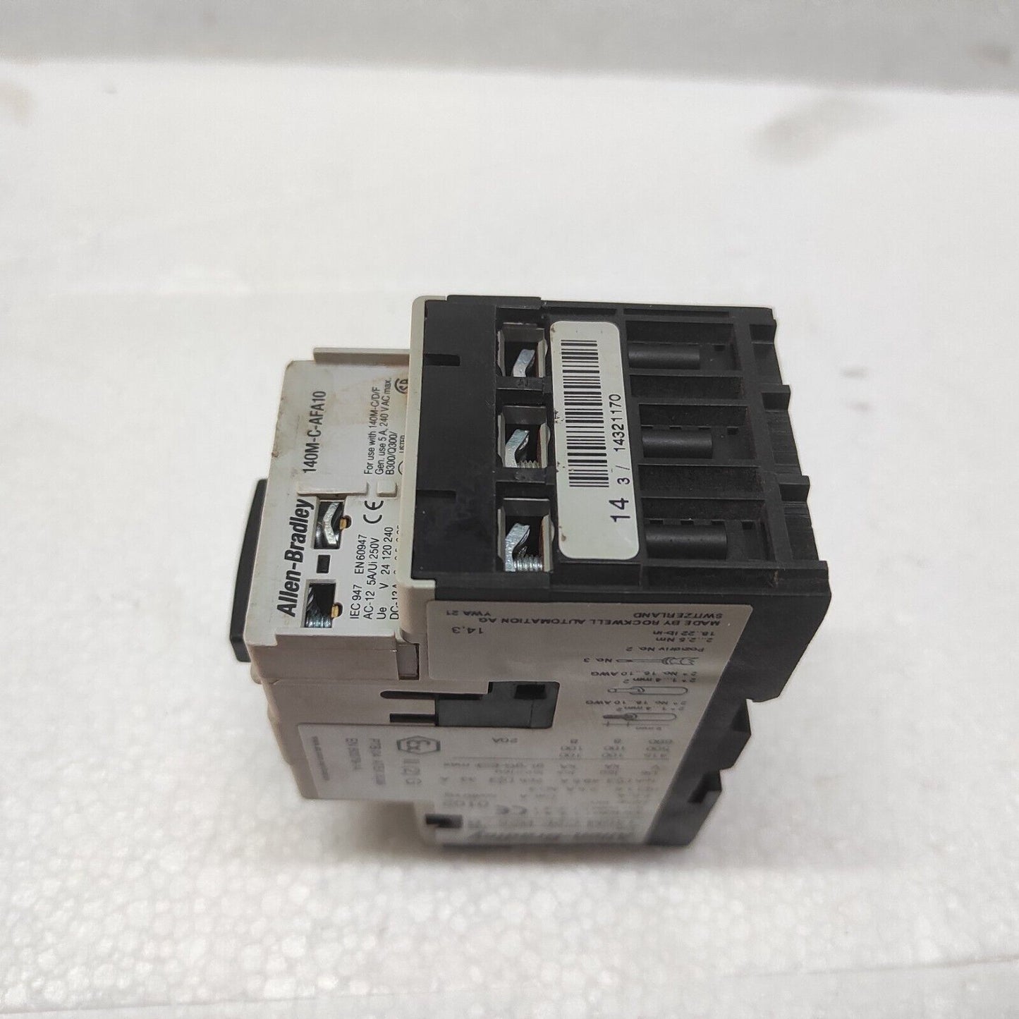 ALLEN BRADLEY 140M-C2E-B25 CIRCUIT BREAKER MOTOR PROTECTION 