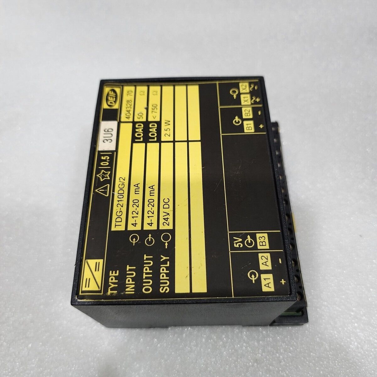 DEIF TDG-210DG/2 DC/DC INSULATION AMPLIFIER 404328.70 24VDC