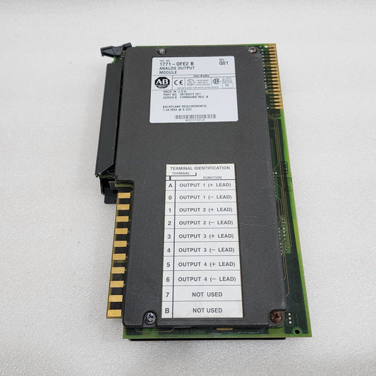 ALLEN BRADLEY CAT 1771-OFE2 B ANALOG OUTPUT MODULE