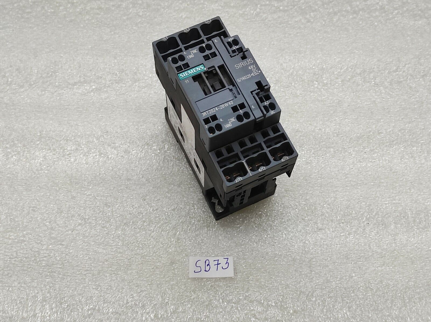 SIEMENS 3RT2024-2BW40 POWER CONTACTOR G/140320-909180 12A 48 VDC COIL