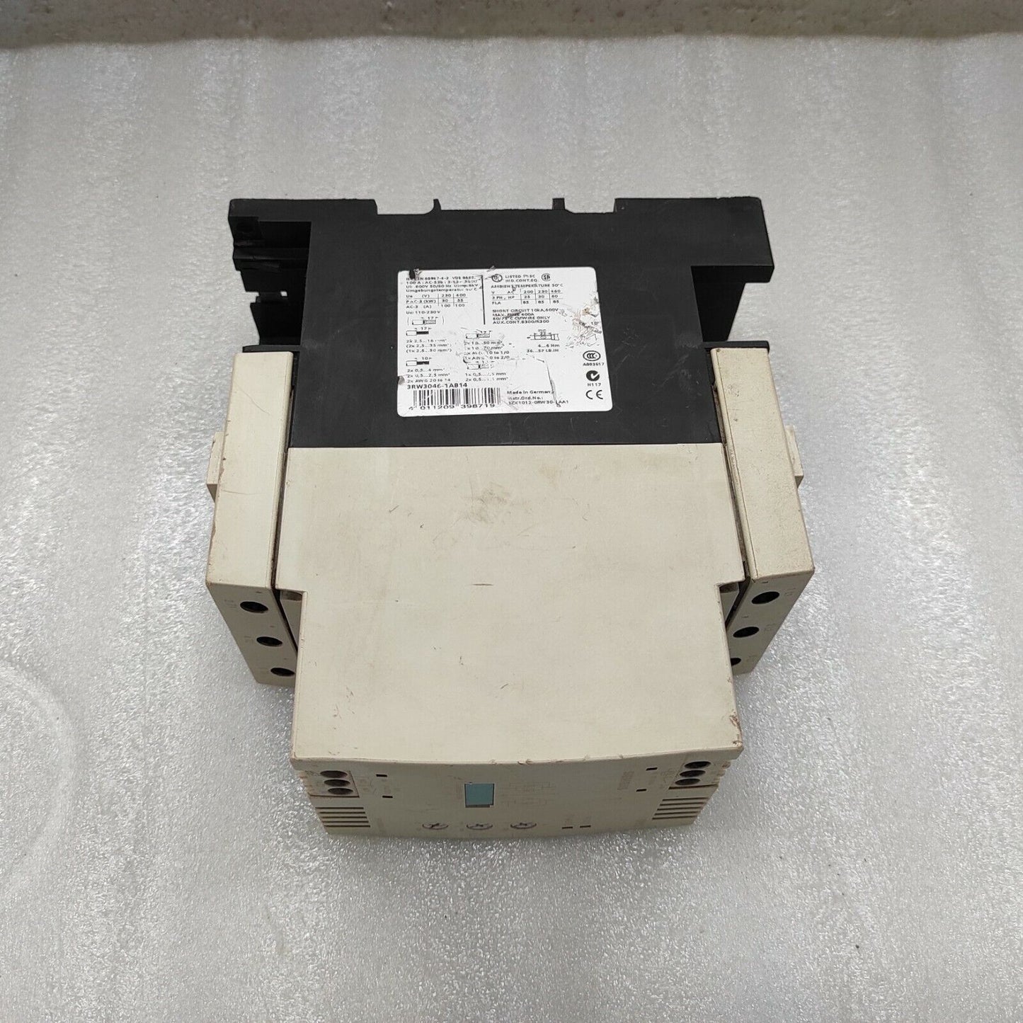 SIEMENS 3RW3046-1AB14 SOFT STARTER 110-230V