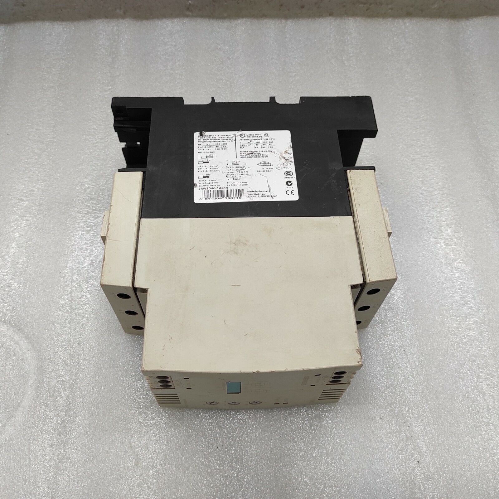 SIEMENS 3RW3046-1AB14 SOFT STARTER 110-230V