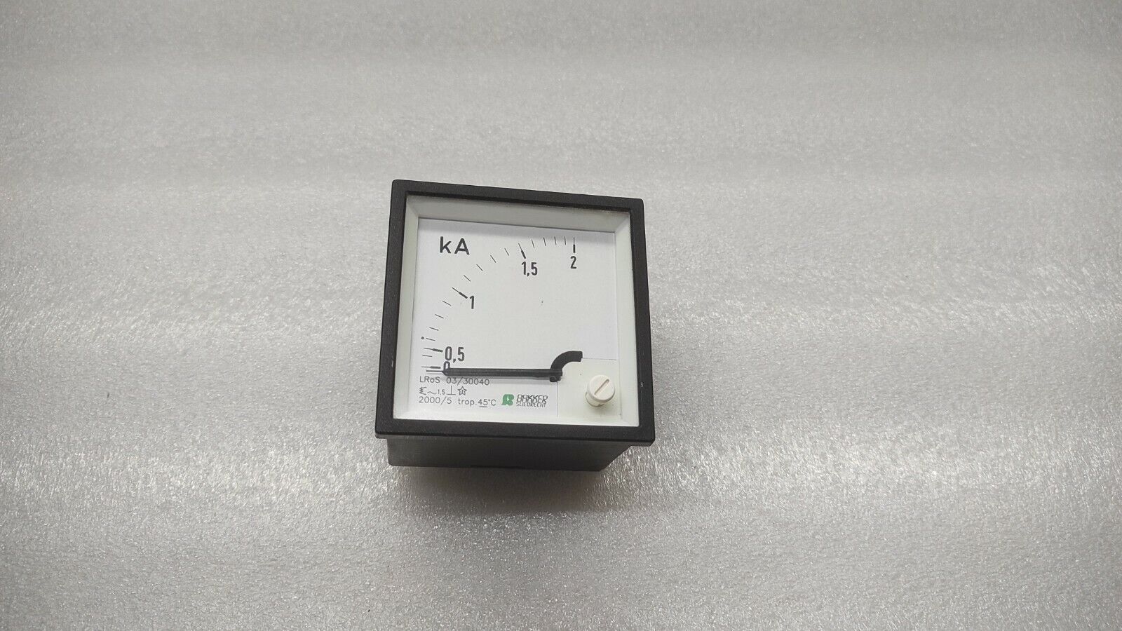 BAKKER SLIEDRECHT CT 2000/5 KILO AMPERE METER 0-2kA