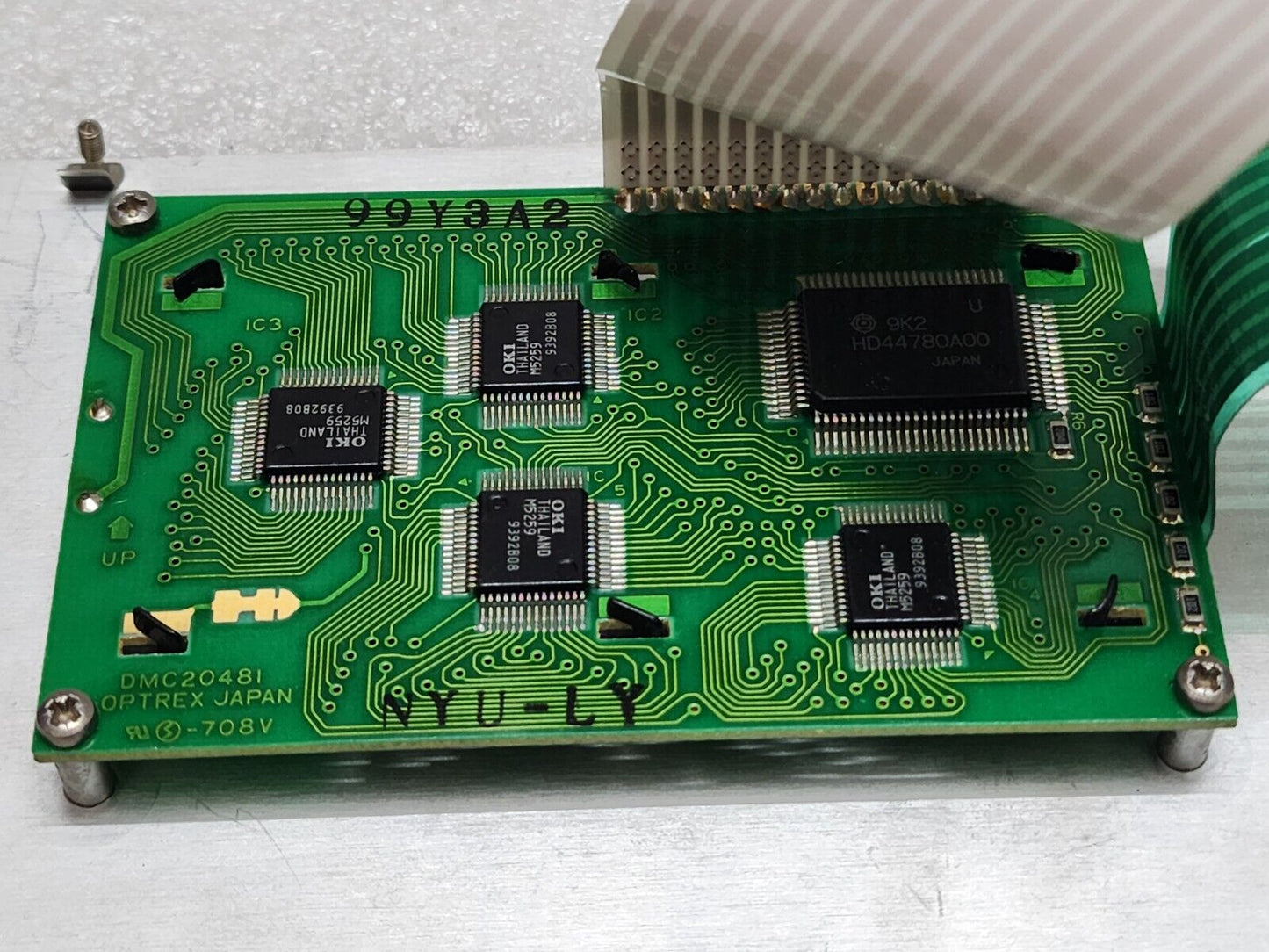 SAAB MARINE 9150065-532A BACKUP DISPLAY KEYBOARD DMC20481 OPTREX DMC2048I