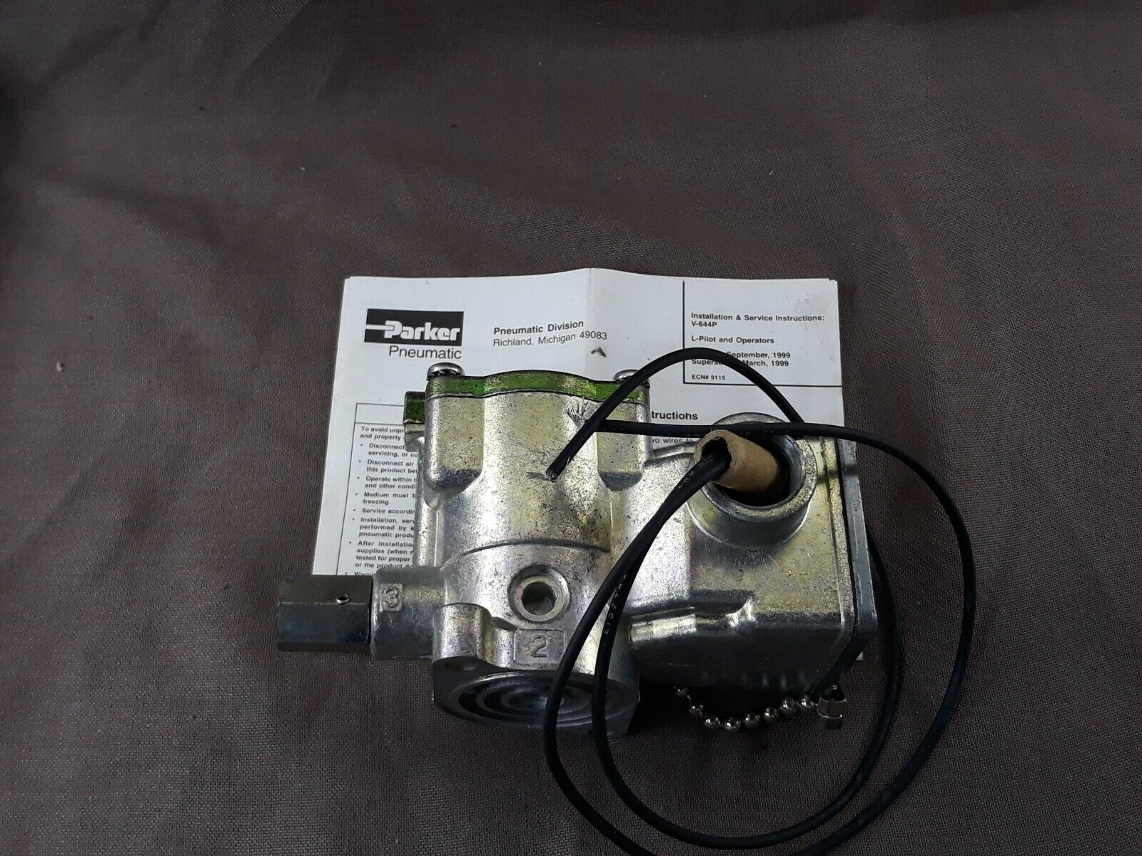 Parker L-Pilot Valve V-644P K085902553