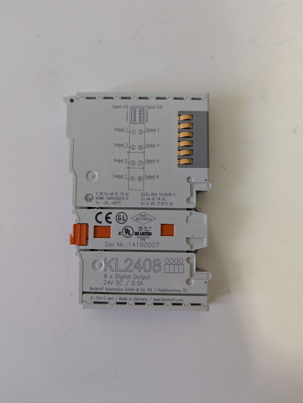 Beckhoff KL2408 PLC Module