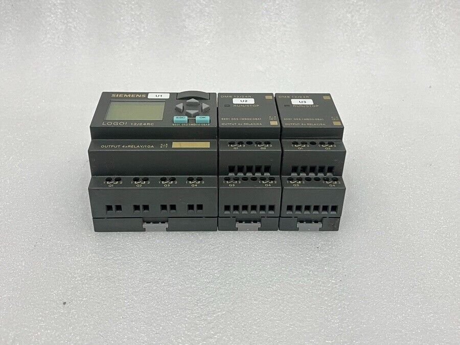 SIEMENS 6ED1 052-1MD00-0BA5 LOGO 12/24 RC WITH DM8 12/24 R 6ED1 055-1MB00-0BA1