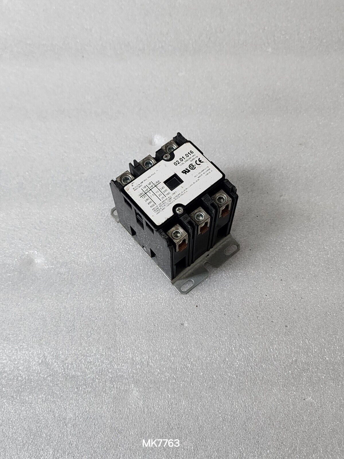 HARTLAND CONTROLS HCC-3XU04PU119 MAGNETIC CONTACTOR 50A 208/240V 02.01.016