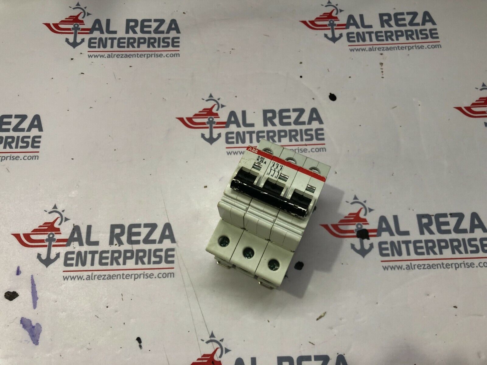 ABB S223 K 25A 3-POLE CIRCUIT BREAKER E76126 347/600 VAC LOT OF 2 UNIT