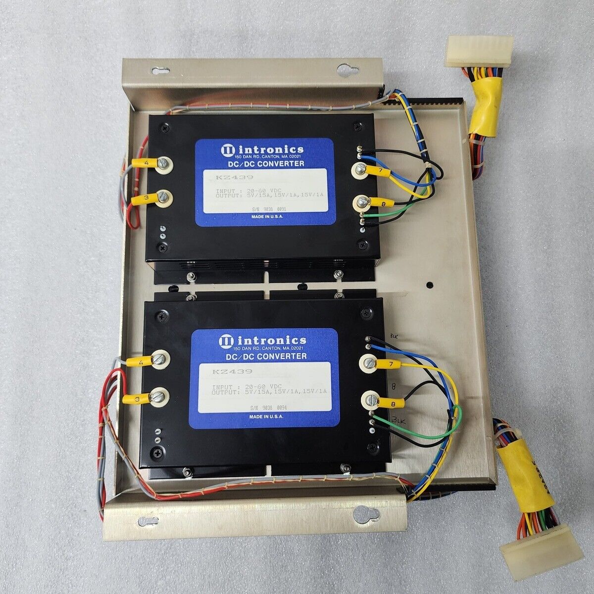 SPERRY MARINE INTRONICS KZ432 DC/DC CONVERTER 4 UNITS IN SET