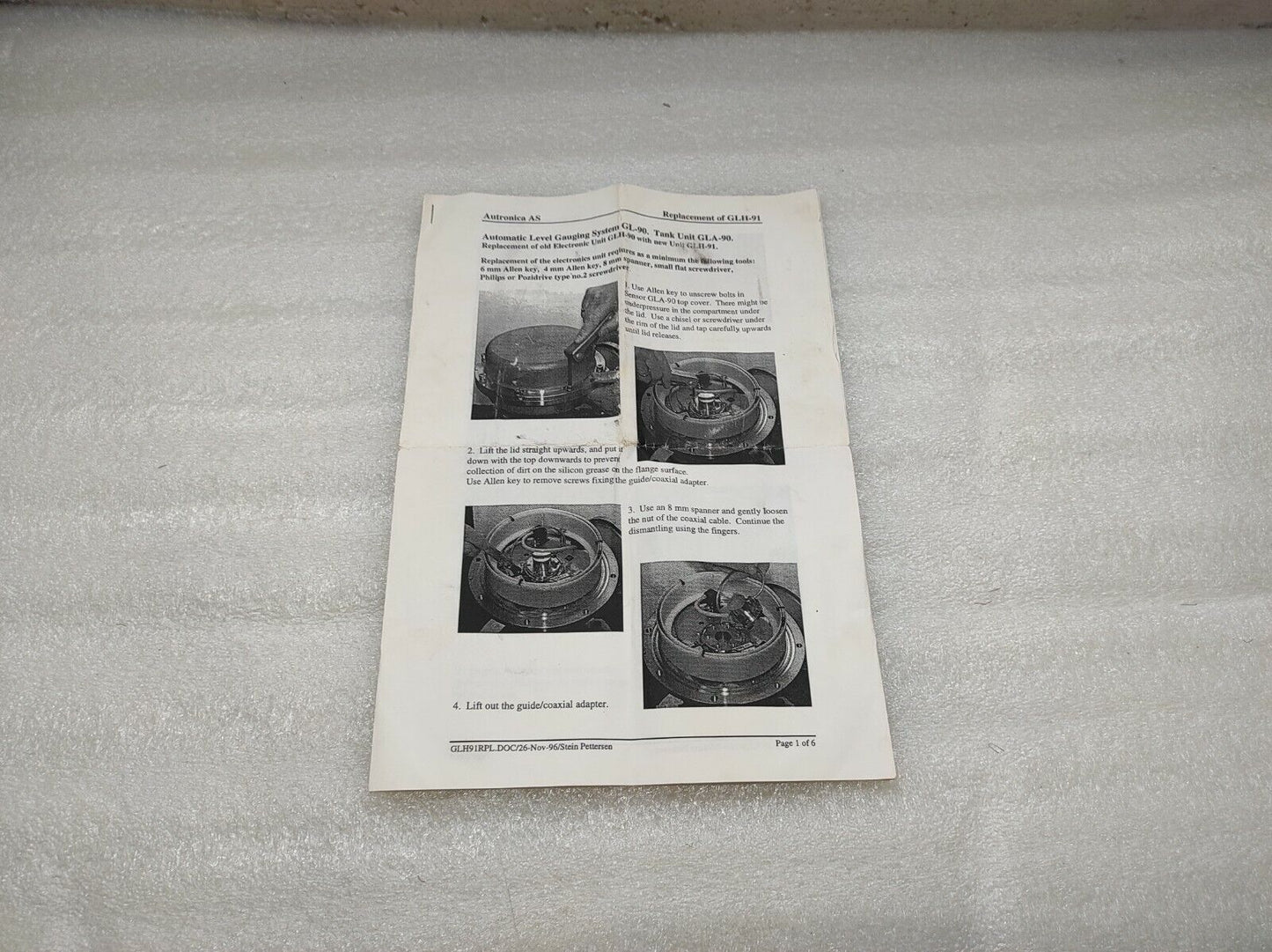 KONGSBERG AUTRONICA GLH-90/91 GL-90 GLA-90 AUTOMATIC LEVEL GAUGING SYSTEM