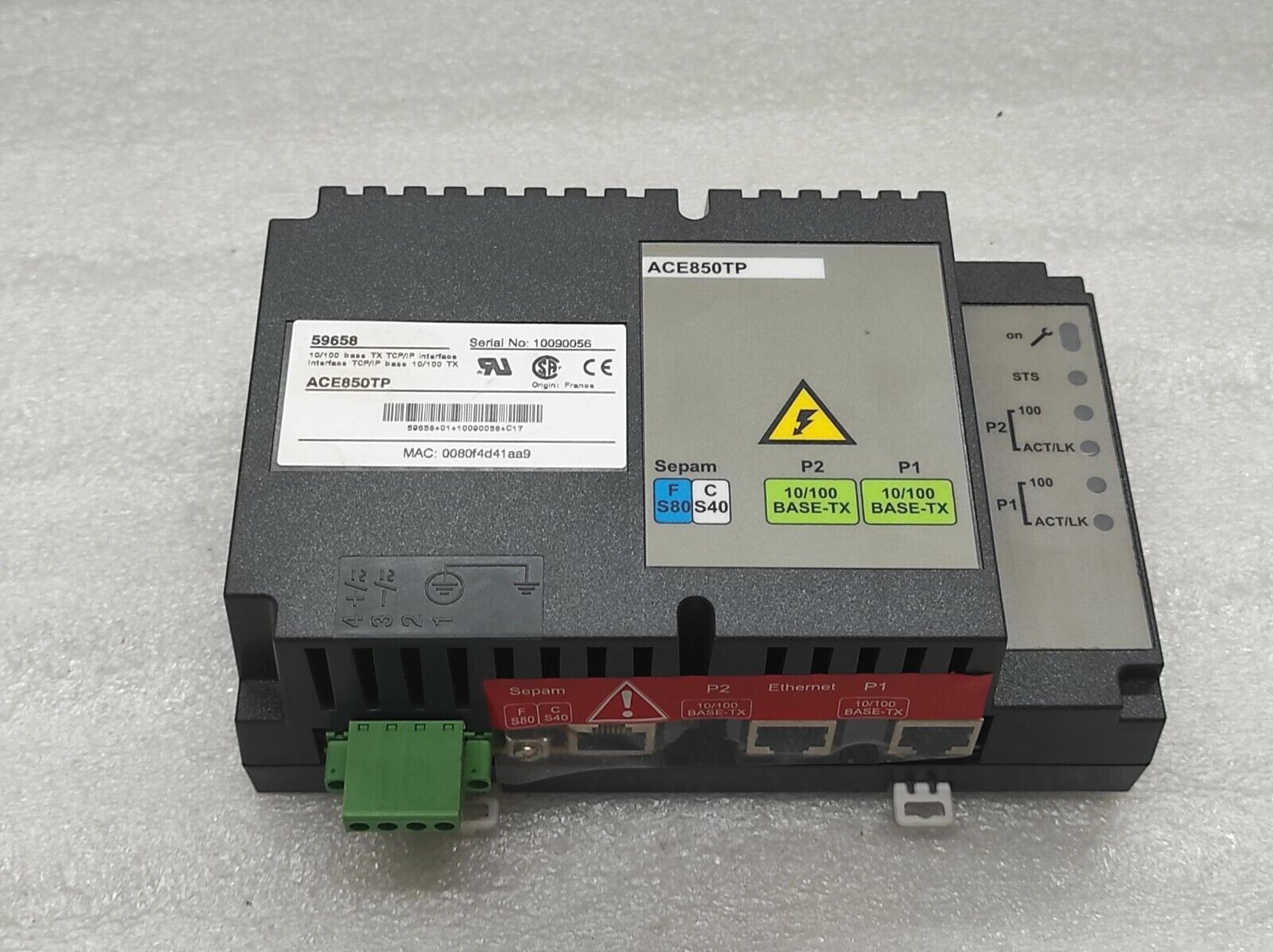 SE 59658 ETHERNET PORTS INTERFACE 10/100 BASE TX ACE850TP