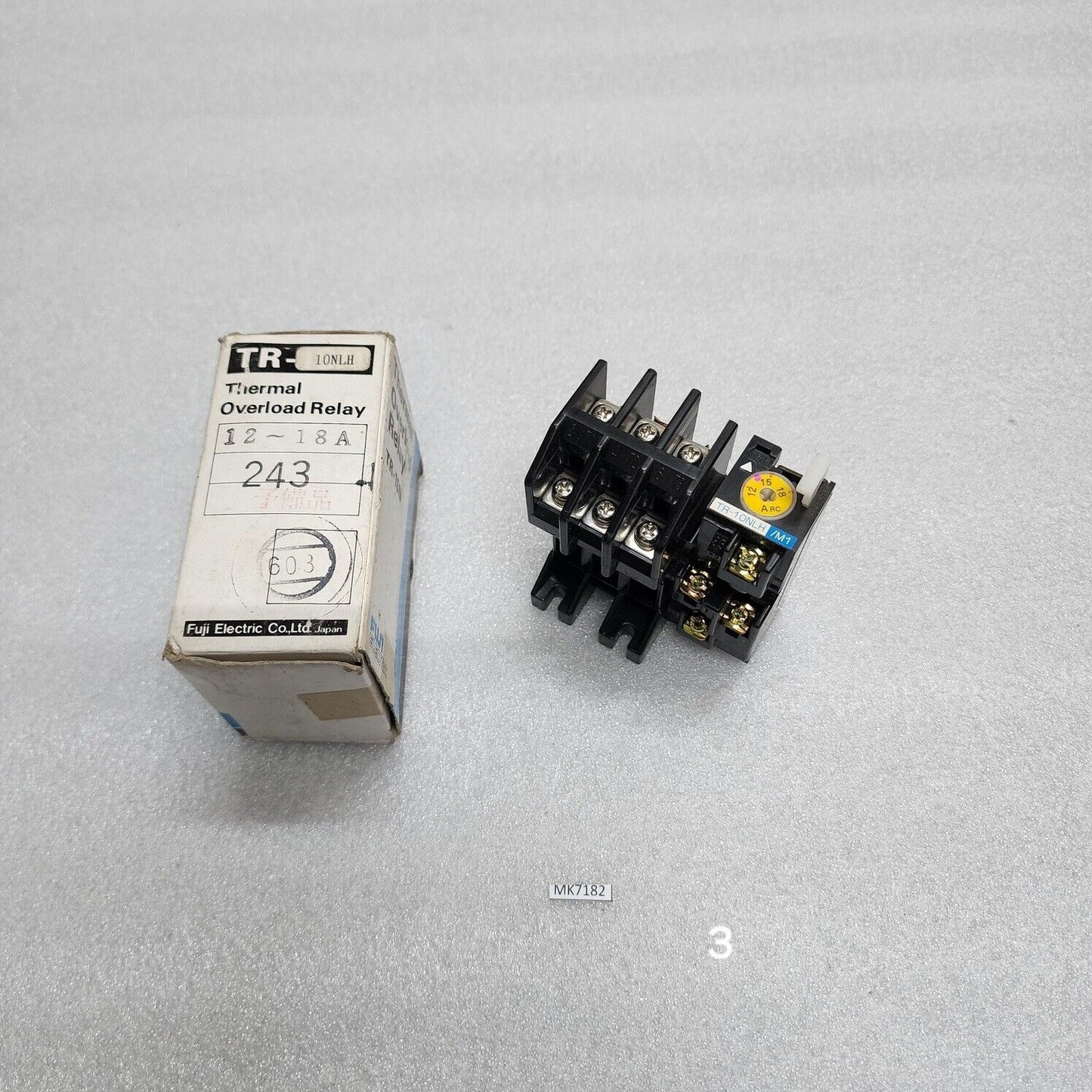 FUJI ELECTRIC TR-10NLH/M1 THERMAL OVERLOAD RELAY 12-18A
