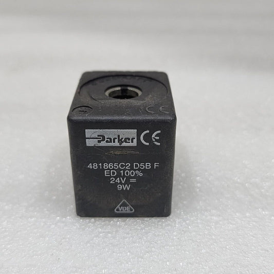 PARKER 481865C2 D5B F SOLENOID COIL 24VDC