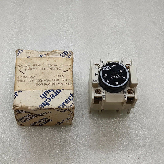 SPRECHER + SCHUH CZA 3 TIME DELAY RELAY 1.8-180SEC