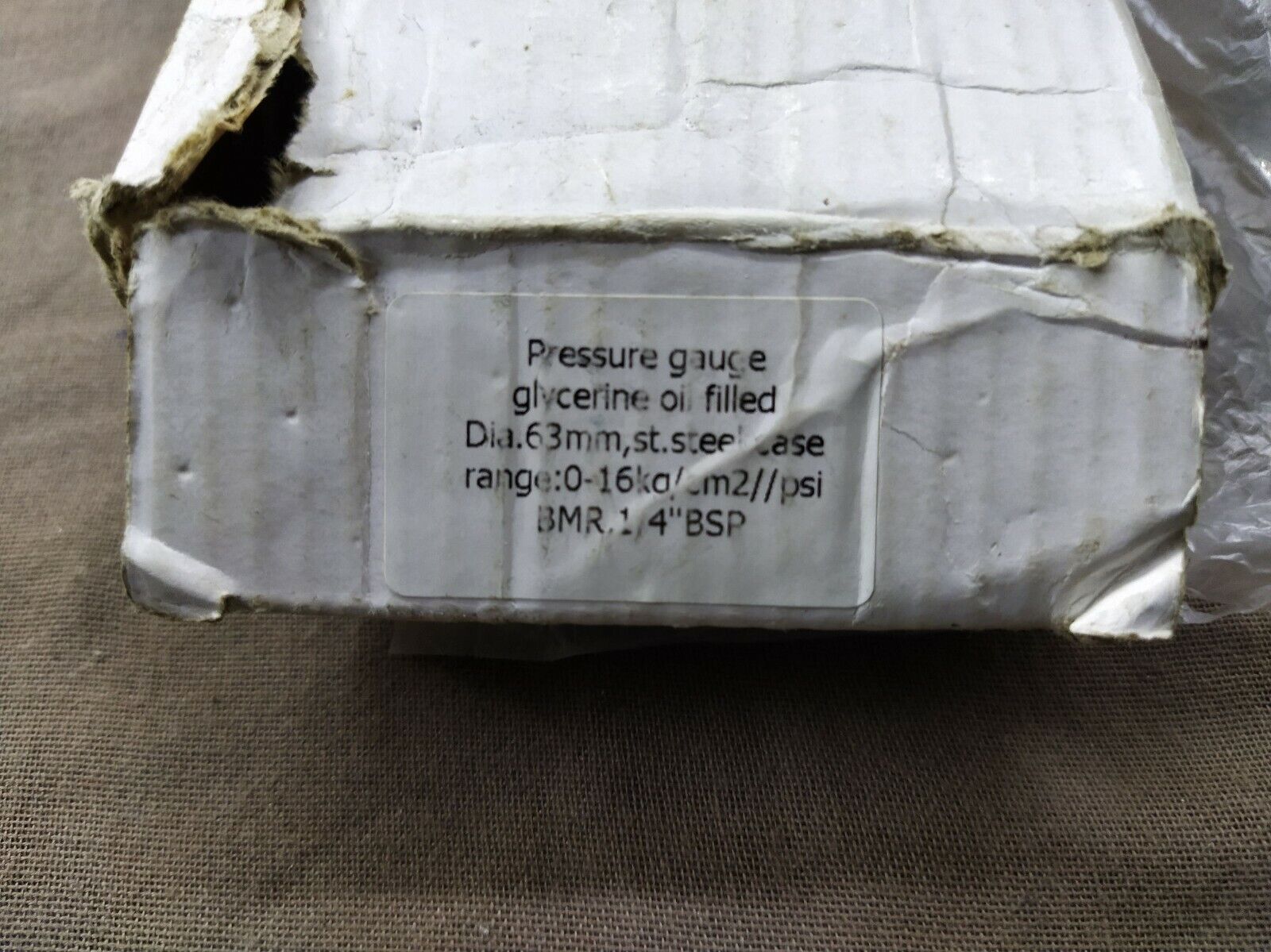 Europe PI Control Pressure Gauge 0-16 KG/CM2 PSI 63MM SS CASE