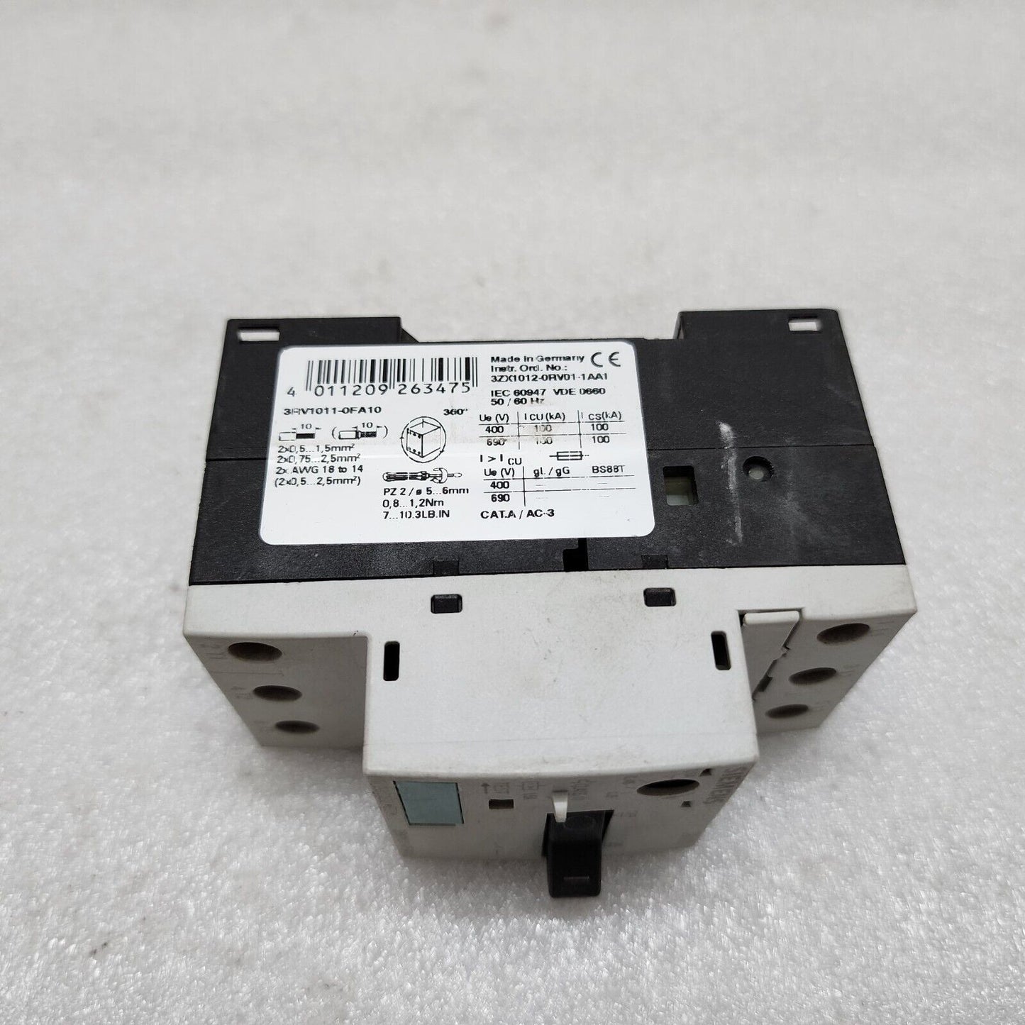 SIEMENS 3RV1011-0FA10, 3RV1011-0HA10, 3VU1300-1MF00, 3VU1300-2MF00,3VU1600-1ML00