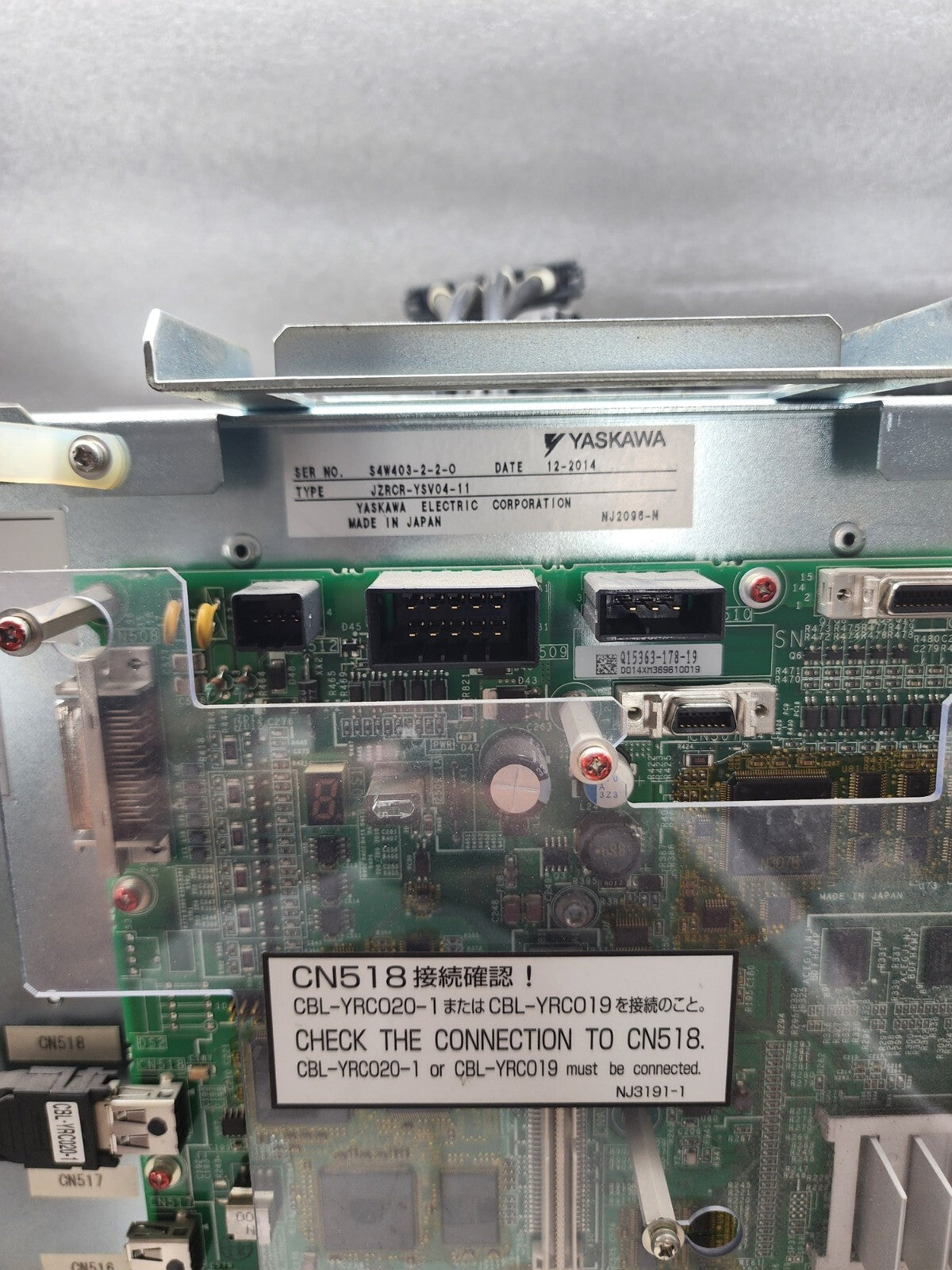 YASKAWA SRDA-MH50 SERVOPACK JZRCR-YSV04-11 MOTOMAN ROBOT DRIVE R15417-257-10