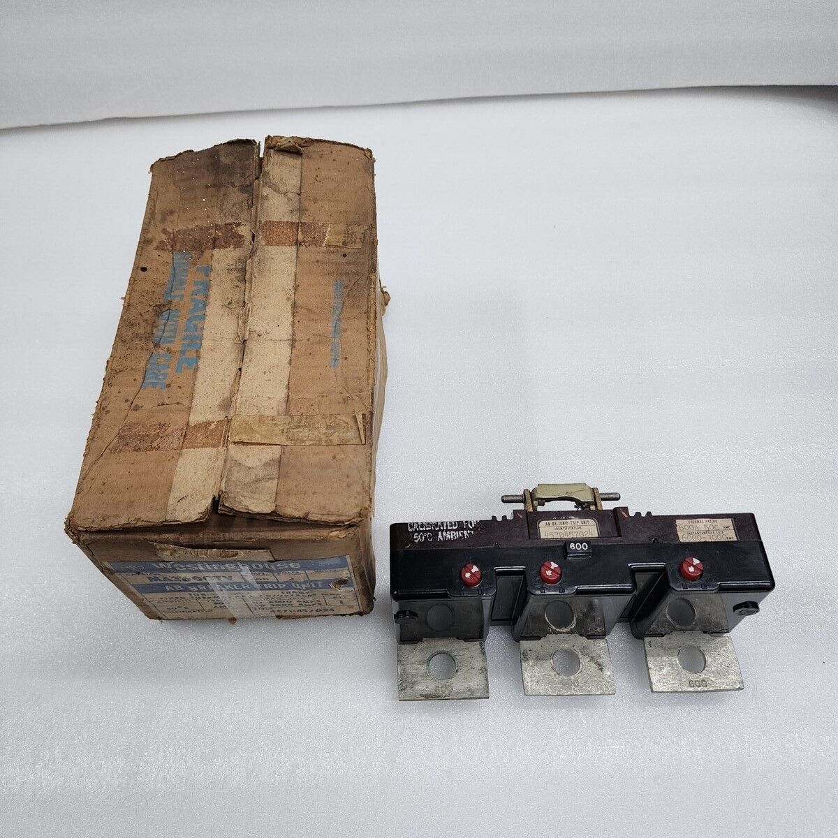 WESTINGHOUSE MA3600TV AB DE-ION TRIP UNIT 457D457G24 600A 3-POLES