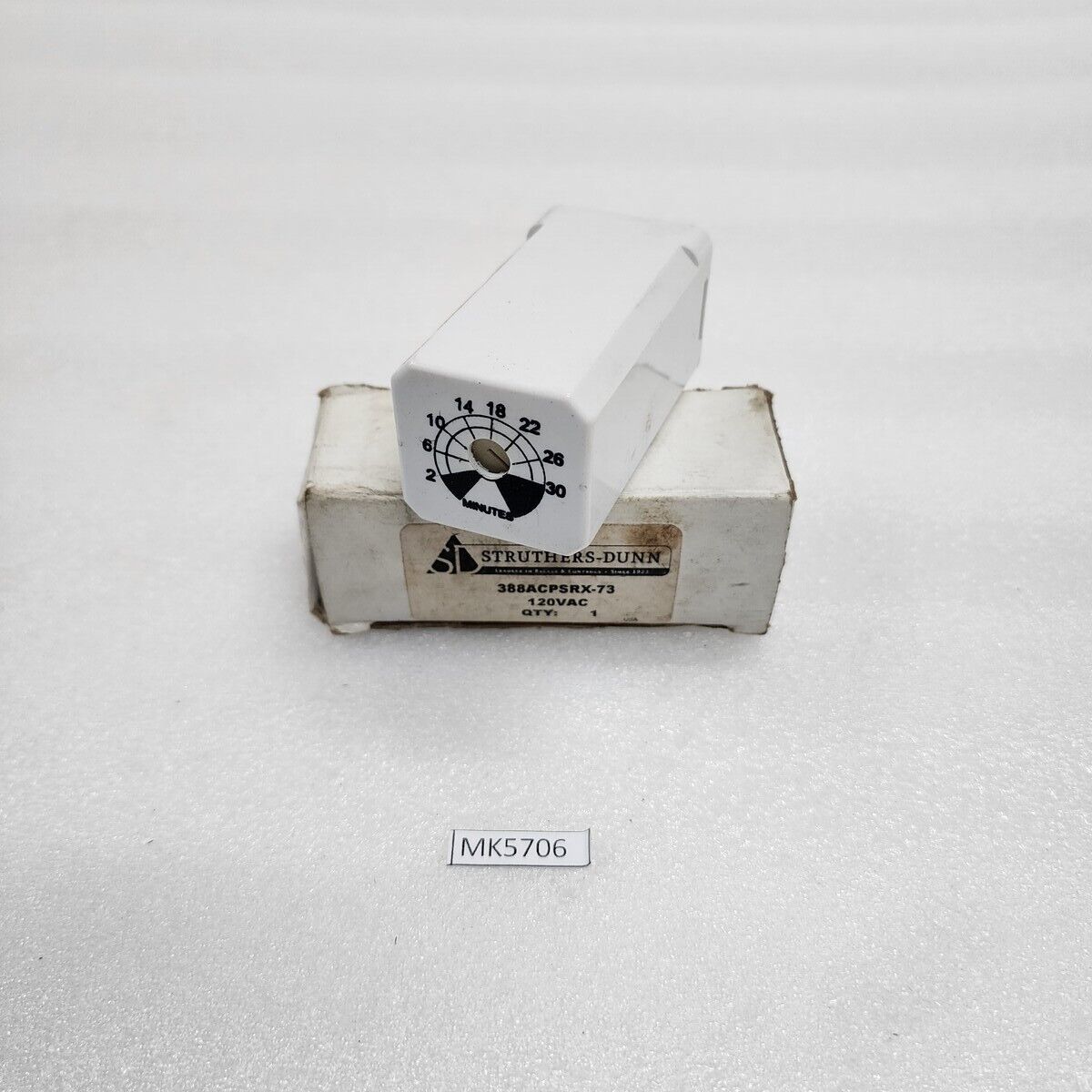 STRUTHERS-DUNN 388ACPSRX-73 OFF TIME DELAY RELAY 120VAC 2-30M