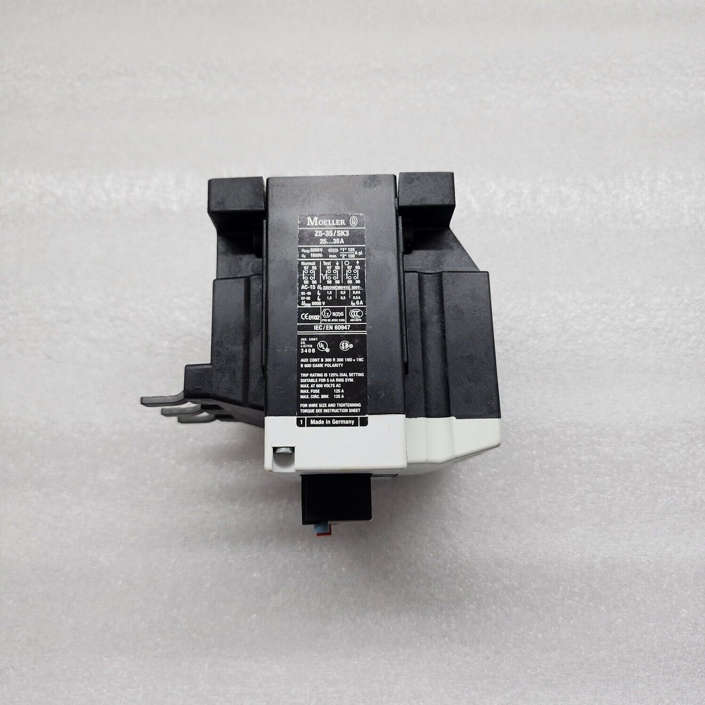 MOELLER Z5-35/SK3 THERMAL OVERLOAD RELAY 25-35A