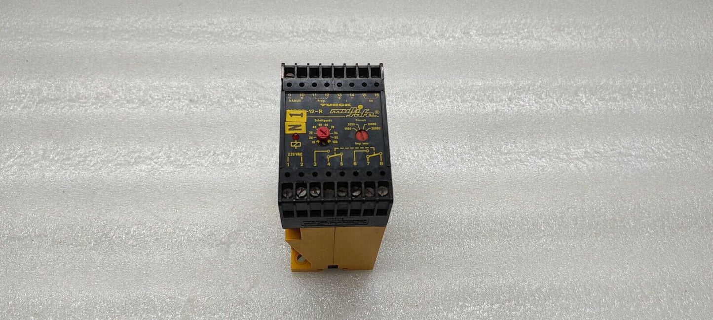 TURCK MS 22-12-R ROTATIONAL SPEED CONTROL 220VAC